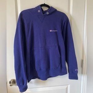 VINTAGE Champion Hoodie - Navy, Large  MADE IN USA